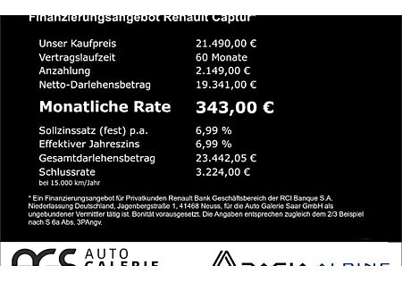 Renault Captur TCe 90 Techno 5 Türen