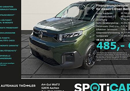 Citroën Berlingo BlueHDi 130 S&S EAT8 M MAX 5 Türen