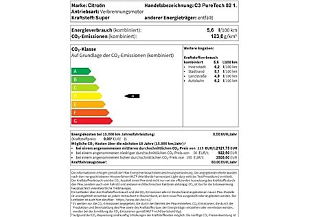 Citroën C3 PureTech 83 Stop&Start C-SERIES 5 Türen