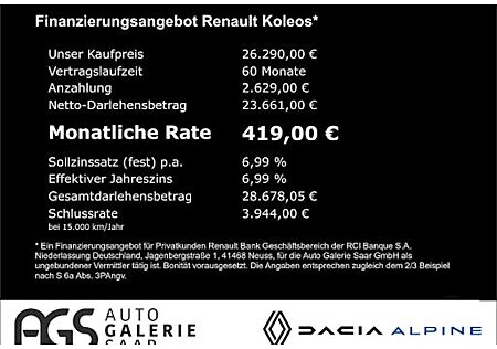 Renault Koleos TCe 160 EDC GPF Initiale Paris 5 Türen