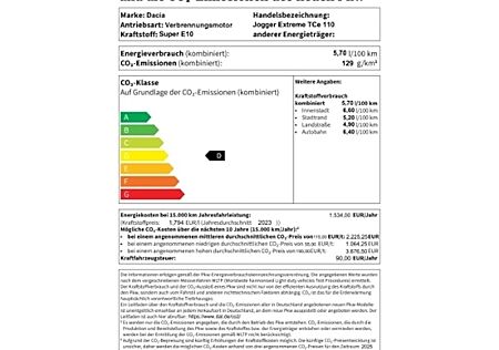 Dacia Jogger TCe 110 Extreme 5-Sitzer 5 Türen