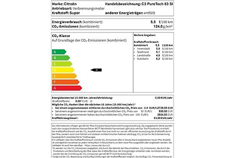 Citroën C3 PureTech 83 Stop&Start SHINE 5 Türen