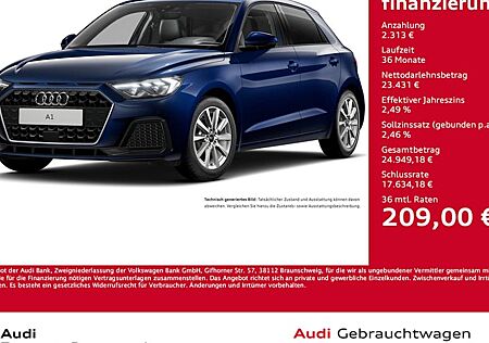 Audi A1 25 TFSI S tronic advanced Sportback 5 Türen