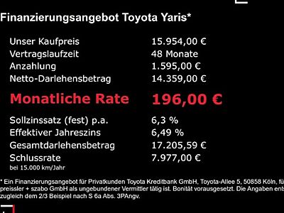 Toyota Yaris 1.5-l-VVT-i Hybrid CVT Comfort 5 Türen