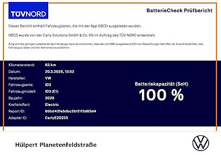 VW ID.3 Pure 52 kWh 125 kW 5 Türen