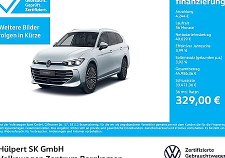 VW Passat 2.0 TDI SCR 147kW DSG 4MOTION Elegance 5 Türen