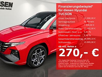 Hyundai Tucson 1.6 T-GDI 169kW Hybrid N Line Auto 5 Türen
