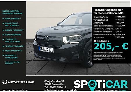 Citroën e-C3 Elektromotor 113 Urban-Range YOU 5 Türen