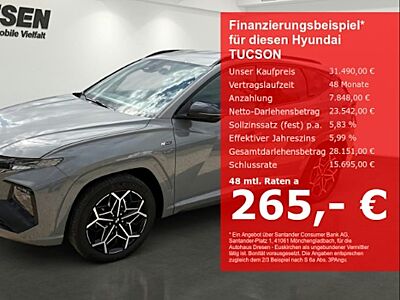 Hyundai Tucson 1.6 T-GDI 169kW Hybrid N Line Auto 4WD 5 Türen