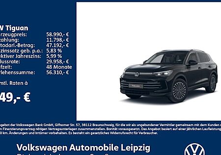 VW Tiguan 1.5 eHybrid OPF 110kW DSG Elegance 5 Türen