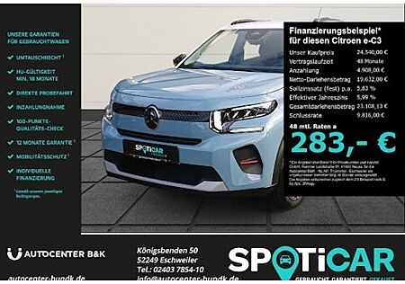Citroën e-C3 Elektromotor 113 Urban-Range PLUS AT 5 Türen