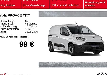 Toyota Proace City Verso Electric 50 kWh Elektroantrieb L1 Duty Auto 4 Türen