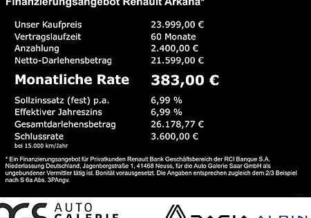 Renault Arkana Mild Hybrid 140 EDC Techno 5 Türen
