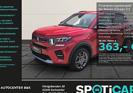 Citroën e-C3 Elektromotor 113 Standard-Range MAX 5 Türen