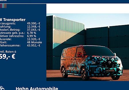 VW T6 Transporter 2.0 TDI 110kW Automatik lang 4 Türen