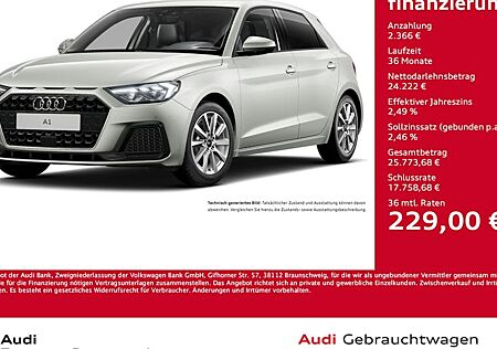 Audi A1 25 TFSI S tronic advanced Sportback 5 Türen