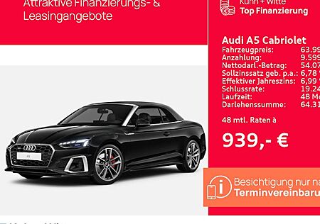 Audi A5 45 TFSI S tronic quattro Cabr. S line 2 Türen