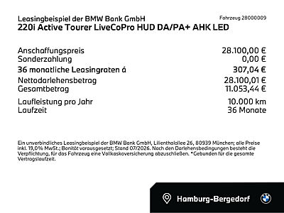 220i Active Tourer LiveCoPro HUD DA/PA+ AHK LED