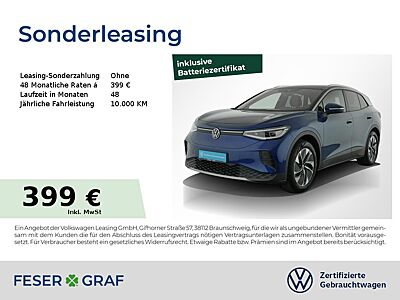 ID.4 Pro 82 kWh Navi Pano Wärmepumpe Matrix GJR