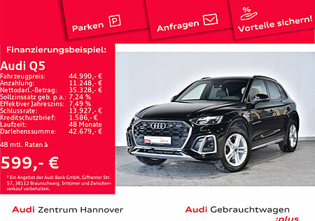 Audi Q5 S line 40 TDI quattro AHK LED Kamera Navi Teilleder