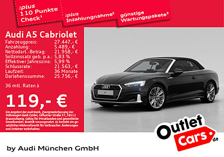 Audi A5 Cabriolet 40 TDI advanced S line AHK B&O Matrix