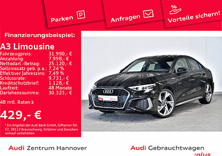 Audi A3 Limousine S line 35 TFSI B&O Pano Kamera LED virtual