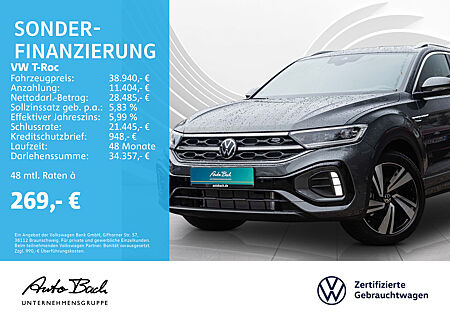 VW T-Roc 1.5 TSI DSG R-Line, LED, Navi, Rückfahrkamera, App-Connect, ACC