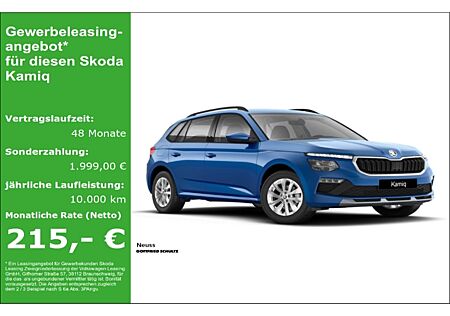 Skoda Kamiq Selection 1,0 TSI 116 PS DSG frei konfigurierbar Neues Jahr - neues Auto!