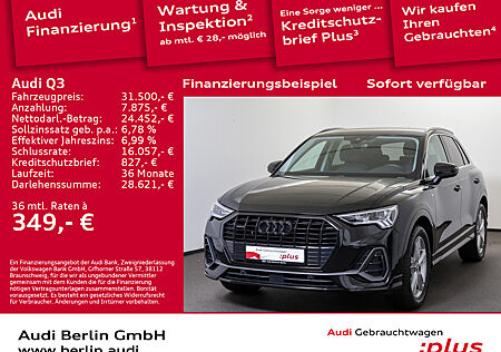 Audi Q3 S line 45 TFSI qu. S tr. AHK SITZHZG RFK LED