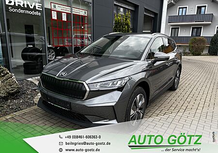 Skoda Enyaq 85 Clever WÀrmepumpe* AHK*Navi*DAB*VZE*LED*ACC*SmartLink*Leder*DigiCockpit*elektr. Heckkl.*Kamera*Kessy*BlindSpot*Freispr.*Sitzheiz*PDC*vo+hi*Alu*LichtAssist*SpurAssist*Connect*Sunset*ZV-Funk*4xEFH*Ladeboden*Lenkradheiz*Armlehne*Metallic