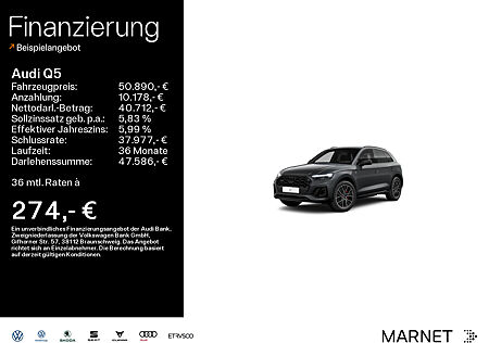 Audi Q5 50 TDI quattro S line*Navi*Matrix*AHK*PDC*Virtual Cockpit*Kamera*Standheizung