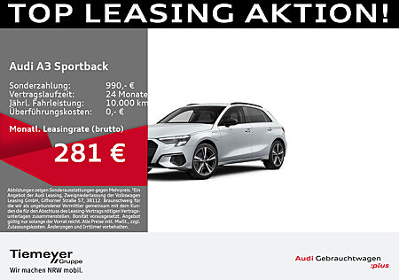 Audi A3 Sportback 40 TFSIe ADVANCED LM18 AHK SPORTSITZE eKLAPPE