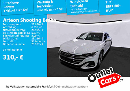 VW Arteon Shooting Brake 2.0 TSI DSG R-Line Navi Notbremsassistent Front Assist Sitzheizung