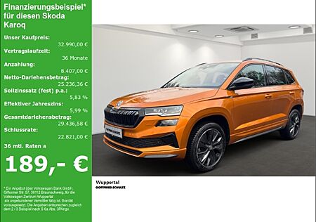 Skoda Karoq 1.5 TSI Sportline DSG LED PANO NAVI AHK KAMERA SHZ PDC