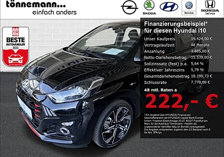 Hyundai i10 FACELIFT T-GDI N-LINE+NAVI+RÜCKFAHRKAMERA+SITZ-/LENKRADHEIZUNG+KLIMAAUTOMATIK+INDUKTIONSLA