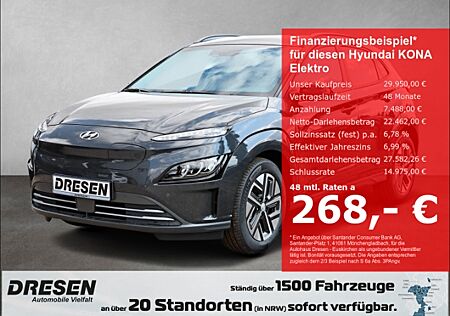 Hyundai Kona Elektro Trend 64KW 204 PS Navi PDC v+h Dachlackierung Schwarz