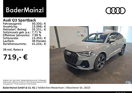 Audi Q3 Sportback 40 TDI quattro S line AHK Leder ACC