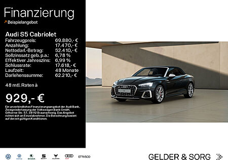 Audi S5 Cabriolet 45 TFSI 354PS B&O*Navi*Ambiente