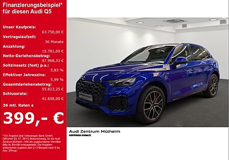 Audi Q5 40 TFSI quattro S lineSportpaket HUD AHK-klappbar Navi Leder digitales Cockpit Memory Sitze