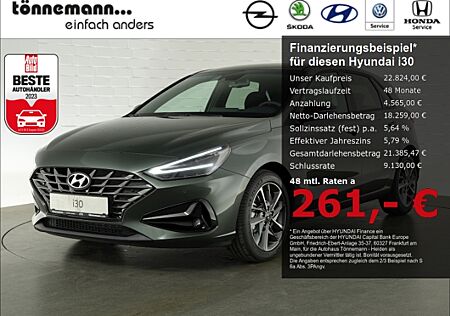 Hyundai i30 T-GDI CONNECT & GO DCT+VOLL LED+NAVI+RÜCKFAHRKAMERA+SITZ-/LENKRADHEIZUNG+ALUFELGEN