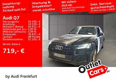 Audi Q7 45 TDI quattro S line 7Sitze Matrix Navi Pano HuD Luft 360°