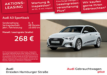 Audi A3 Sportback 30 TFSI Advanced LED AHZV S tronic