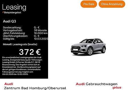 Audi Q3 advanced 40 TFSI quattro*Navi*Alu*AHK*PDC*Virtual Cockpit*Kamera*Sitzheizung