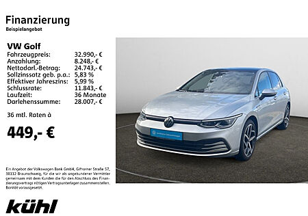 VW Golf VIII 1.5 eTSI DSG Style Navi,AHK,Pano,LM18