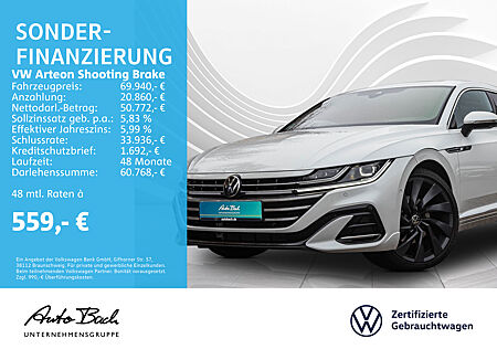 VW Arteon Shootingbrake 2.0 TDI DSG R-Line 4Motion, Navi, LED, Panoramadach, Standheizung, Leder