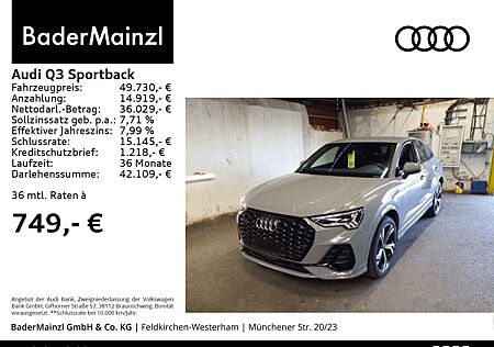 Audi Q3 Sportback 40 TDI quattro S line AHK Sonos ACC