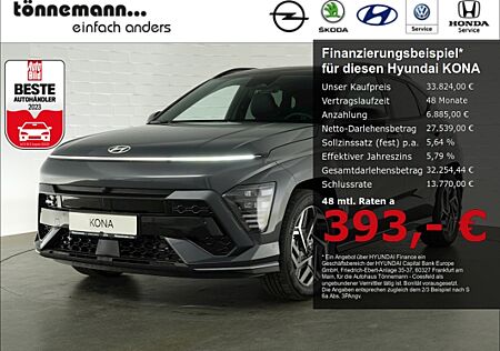 Hyundai Kona HEV N-LINE DCT+VOLL LED+NAVI+360 GRAD KAMERA+SCHIEBEDACH+KLIMASITZ+SMARTKEY+SITZ-/LENKRADH