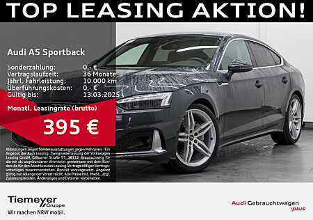 Audi A5 Sportback 40 TFSI Q S LINE MATRIX LM19 KAMERA MEMORY