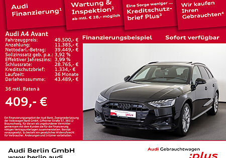 Audi A4 Avant Advanced 40 TFSI S tr. AHK STDHZG LED