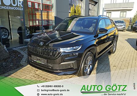 Skoda Kodiaq Sportline DSG 7-Sitze 4x4*AHK*Navi*DAB*VZE*LED*ACC*SmartLink*Panorama*DigiCockpit*elektr. Heckkl.*Kamera*Kessy*Freispr.*Sitzheiz*PDC*vo+hi*Alu*LichtAssist*SpurAssist*DCC*Connect*Sunset*ZV-Funk*4xEFH*Lenkradheiz*beheiz.Frontscheibe*RÃckbank geteilt*Nebel*Armlehne*Metallic